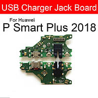 Плата зарядки для Huawei P Smart Plus (2018), Nova 3i, INE-LX1, INE-AL00 з роз'ємом зарядки та компонентами, Original PRC