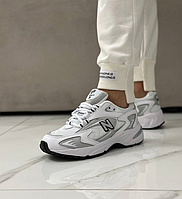 Женские кроссовки New Balance 725 White Gray Обувь Нью Баланс белые серые текстиль демисезонные 37 - 41