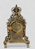 Камінний годинник Бароко з бронзи (55см), фото 3