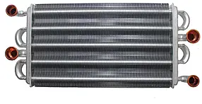 Теплообмінник для котла Ferroli Domiproject C32D, Domina C28 N 39842540, 37405901, 39842570, фото 1