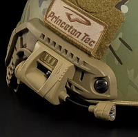 Тактический фонарь на каску военную Princeton Tec Charge-MPLS с креплениями Койот ks-050