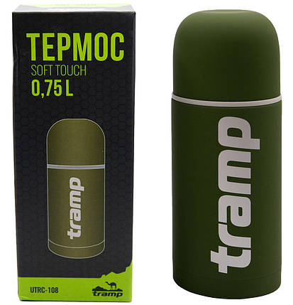 Питний термос Tramp Soft Touch UTRC-108, 750 мл (Khaki), фото 1