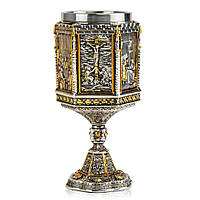 Кубок подарочный Veronese Святое причастие 18,5х7,5 см 200 мл бокал покрытый бронзовым напылением 177658