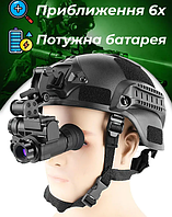 Монокуляр прилад нічного бачення з компасом і кріпленням на шолом NVG10 Luxun ks-125