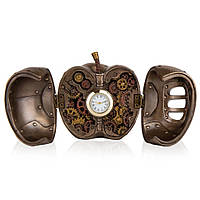 Часы настольные Veronese в стиле Стимпанк Яблоко 8х8х9 см фигурка в подарочной коробке 177646 GoodStore