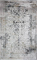Серый прямоугольный ковер Fresco FS 04 Grey 80*150 см