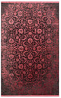 Червоно-чорний прямокутний килим Cordoba DB 02 Antrasit Burgundy 80*150 см