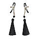Зажимы для сосков Art of Sex - Nipple clamps Black Tassels - фото 1 - id-p1576847861