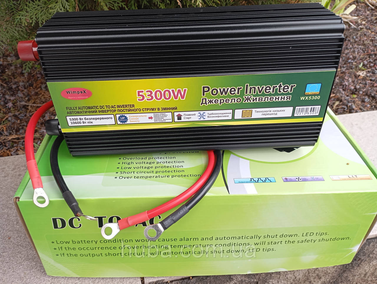 Перетворювач напруги Power Inverter WX 5300 W 24 V 220 V, фото 1