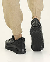 Кросівки жіночі з хутром Alpino 220025 38 Чорна шкіра 36, фото 5
