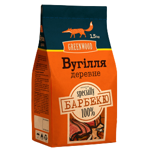 Вугілля деревне фасоване 1,5кг, Арт.42516