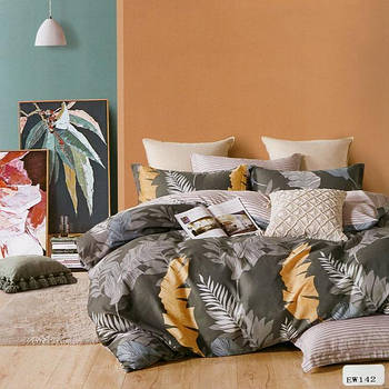 Двоспальні комплекти білизни ТМ Elway сатин 