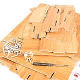 Органайзер підставка для канцелярії Supretto настільний дерев'яний (8755), фото 10