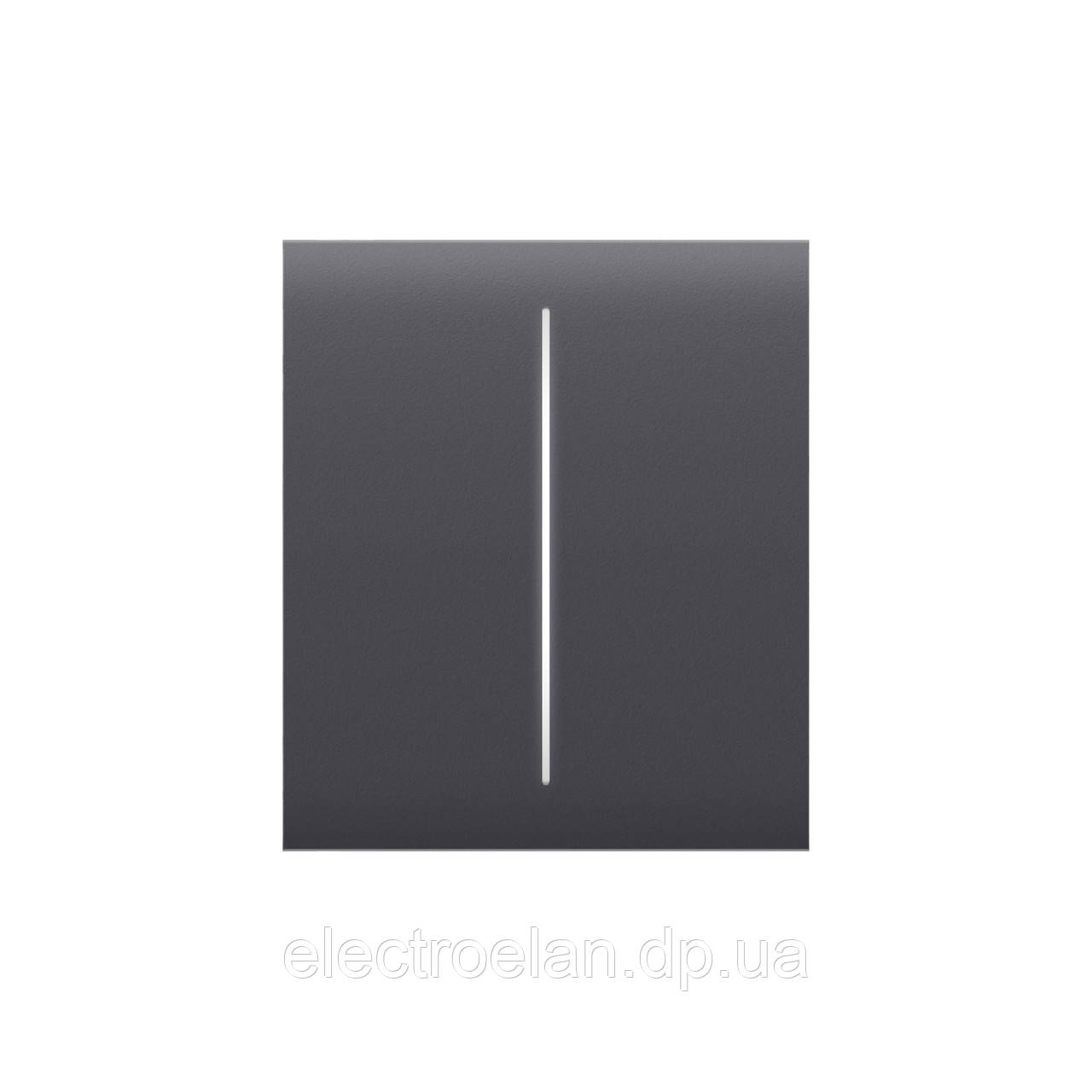 Центральна кнопка для двоклавішного вимикача Ajax CenterButton (2-gang) Graphite