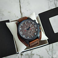 Кварцовий спортивний чоловічий годинник Curren 8225 Brown