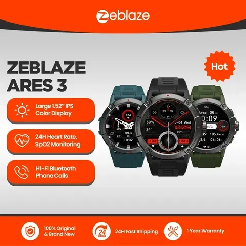 Смарт-годинник Zeblaze Ares 3 green
