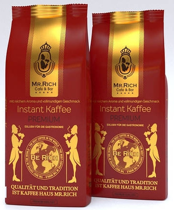 Кава розчинна Mr.Rich Instant Kaffee Premium 500г смачна, Німеччина