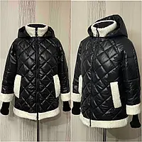 Демисезонная женская весенняя куртка. Весенне - осенняя женская курточка больших размеров р-46-56 черная