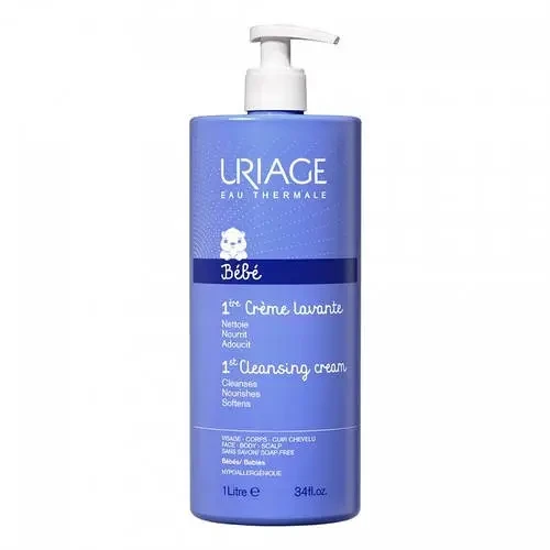 Крем очищающий Uriage Bebe Cleansing cream 1 л для детей 1-й уход за малышом Oчищающий крем для детей - фото 1 - id-p2057959074