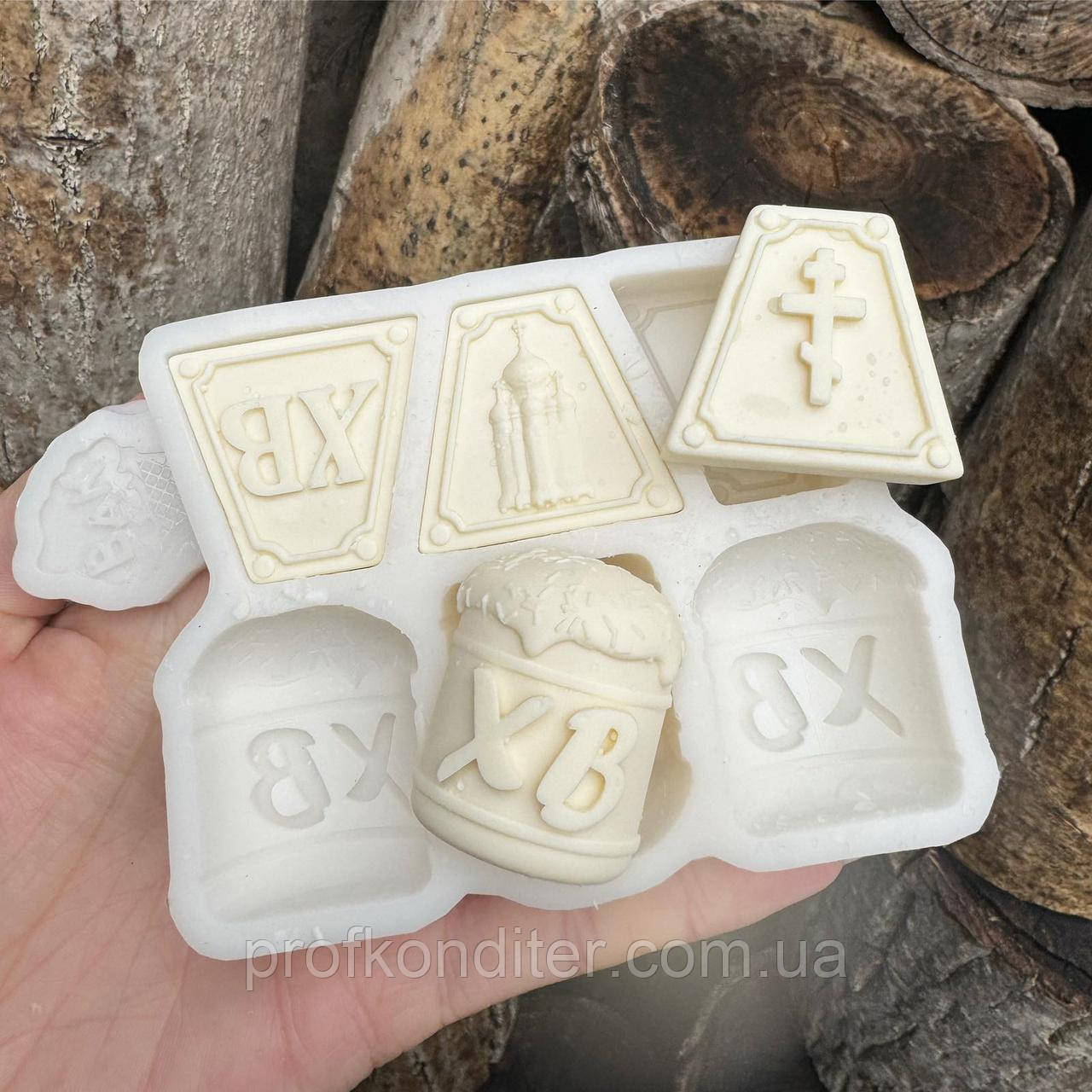 Ексклюзив. Силіконовий молд для шоколаду, мастіки, карамелі та ін "Цукерки - ВЕЛИКДЕНЬ №4", фото 1