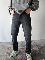 Мужские джинсы базовые классика (черные) комфортные удобные стильные с хорошей посадкой большой размер А2241
