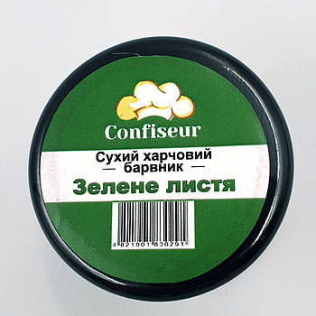 Сухий барвник для шоколаду Confiseur Зелене листя 3 г