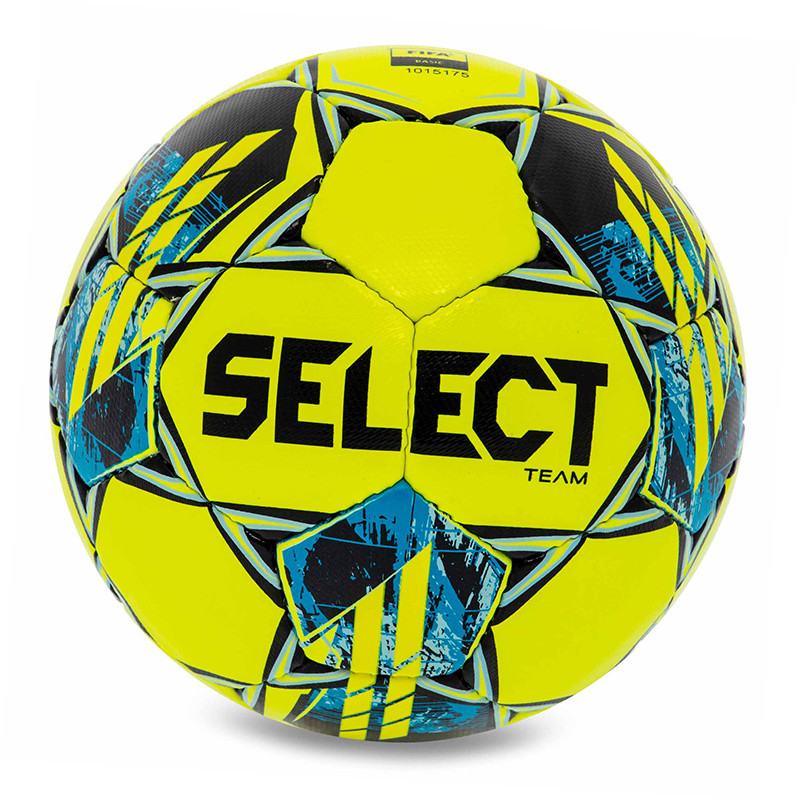 М'яч футбольний Select Team FIFA Basic V23 TEAM-FIFA-YB No5 Жовто-синій (57609030)