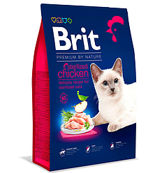 Корм Brit Premium Sterilized Chicken (Бріт Преміум для стерелізованих котів з куркою) 8кг.