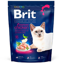 Корм Brit Premium Sterilized Chicken (Бріт Преміум для стерелізованих котів з куркою) 800г.