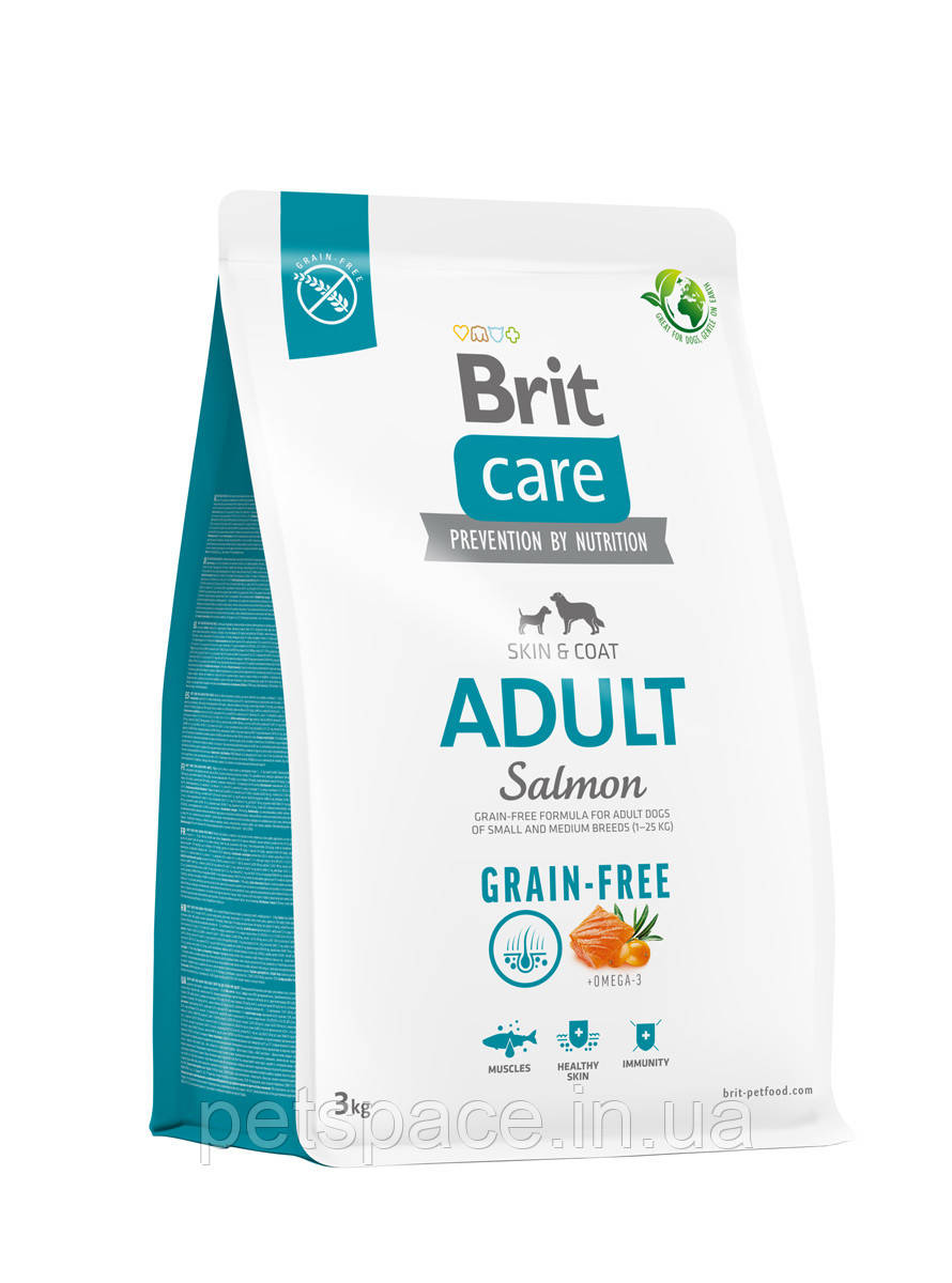 Корм Brit Care Brit Care Grain Free Adult Salmon (беззерновий з лососем для собак усіх порід) 3кг