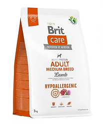 Корм Brit Care Hypoallergenic Adult Medium Lamb (гіпоалерг. з ягням для собак середніх порід) 3кг