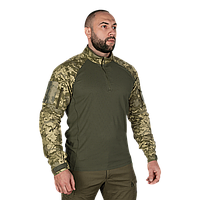 Боевая рубашка Camotec Raid Пиксель/Олива, тактический убакс, военная рубашка пиксель, мужская боевая рубашка