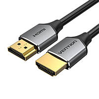 Кабель Vention Ultra Thin HDMI Male to Male HD v2.0 Cable 0.5M Gray Aluminum Alloy Type (ALEHD)