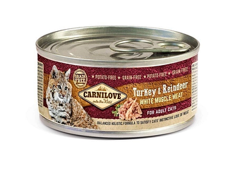 Консерва Carnilove Turkey&Reindeer Adult (Карнілав для дорослих котів з індиком та оленем) 100г