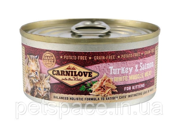 Консерва Carnilove Turkey&Salmon Adult (Карнілав для котів з індиком та лососем) 100г