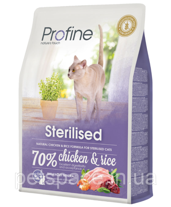 Корм Profine Sterilised (Профайн для стерелізованих котів всіх порід з куркою та рисом) 2кг