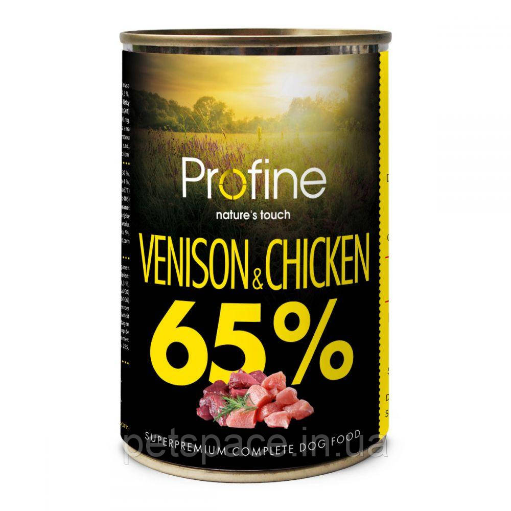 Консервований корм Profine Dog (Профайн для собак з олениною та куркою) 400г