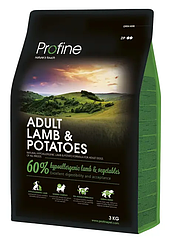 Корм Profine Adult Lamb (Профайн для дорослих собак з ягням), 3кг.