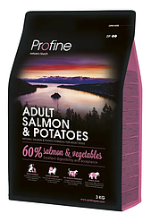 Корм Profine Adult Salmon (Профайн для дорослих собак з лососем), 3кг.