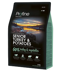 Корм Profine Senior Turkey (Профайн для собак похилого віку з індичкою), 3кг.