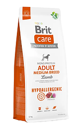 Корм Brit Care Hypoallergenic Adult Medium Lamb (гіпоалерг. з ягням для собак середніх порід) 12кг