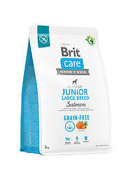 Корм Brit Care Grain Free Junior Large Breed (беззерновий для цуценят великих порід з лососем) 3кг