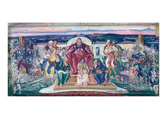 Листівка Українське мистецтво - Тяжкий сон (Переживання світової війни), 1920