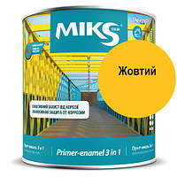 Ґрунт-емаль 3 в 1 жовта 2,3 кг Miks color