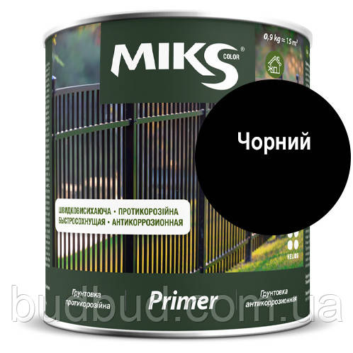 Ґрунт протикорозійний чорний 2,5 кг Miks color