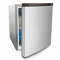 Міні холодильник однокамерний 43 л срібло HEINRICH'S HKB 4188 SI SREBRNA маленький холодильник малогабаритний