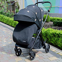 Коляска детская прогулочная с чехлом на ножки ME 1078 VERSA Clover Black