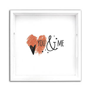 Піднос дерев'яний You&Me 30х30 см хрп5011б