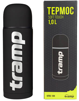 Термос Tramp UTRC-109 Soft Touch, 1 л (Black), фото 1