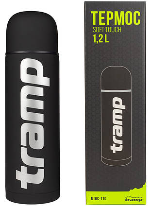 Термос Tramp Soft Touch, 1.2 л (Black), фото 1